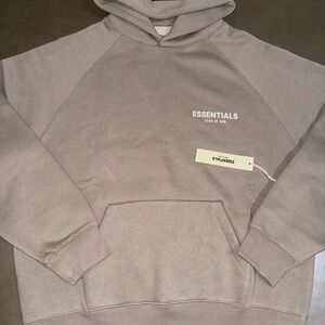 Fear of God Essentials Taupe Hoodie